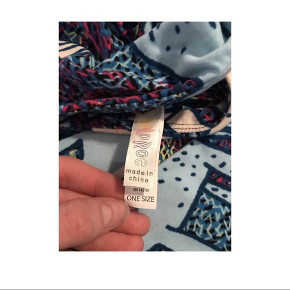 Unicorn Lularoe Legginfgs Purple Blue OS ONE SIZE - Picture 3 of 3